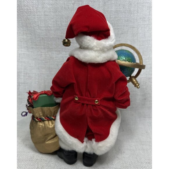 Vintage KSA Collectibles Fabriche Santa Figurine World Globe 2000 Santas Wishes - Picture 4 of 6